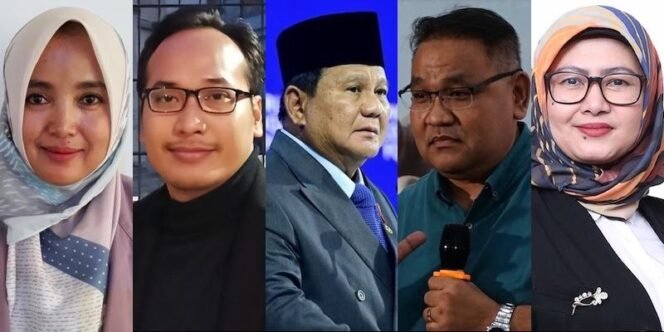 
 Dari kiri ke kanan: Prof. Dr. Betty Tresnawaty, Dr. (Cand.) Donie Kadewandana, Presiden Prabowo Subianto, Dr. Teguh Santosa, dan Prof. Dian Masyita