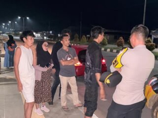 Pamapta Polres Konawe Utara melakukan kegiatan patroli dialogis. Foto: Istimewa