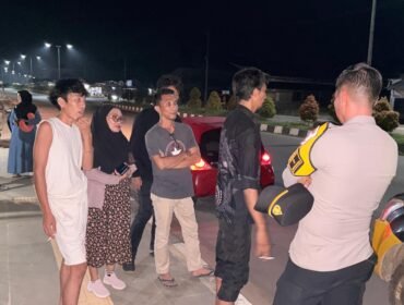 Pamapta Polres Konawe Utara melakukan kegiatan patroli dialogis. Foto: Istimewa