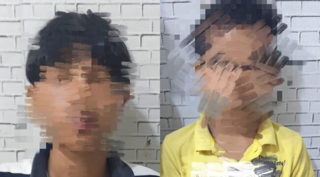 Dua remaja diamanankan polisi diduga terlibat tindak pidana pencurian. Foto: Istimewa