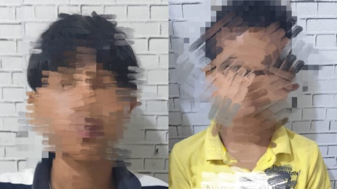 
 Dua remaja diamanankan polisi diduga terlibat tindak pidana pencurian. Foto: Istimewa