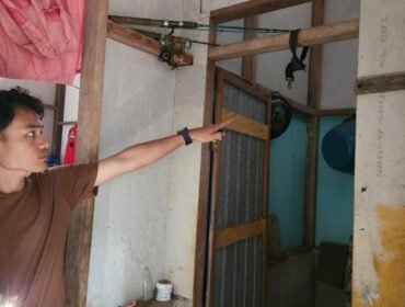 Tali bekas gantung diri korban. Foto: Istimewa