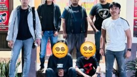 Dua pemuda terduga pelaku pengeroyokan ditangkap Sareskrkm Polres Kolaka. Foto: Istimewa