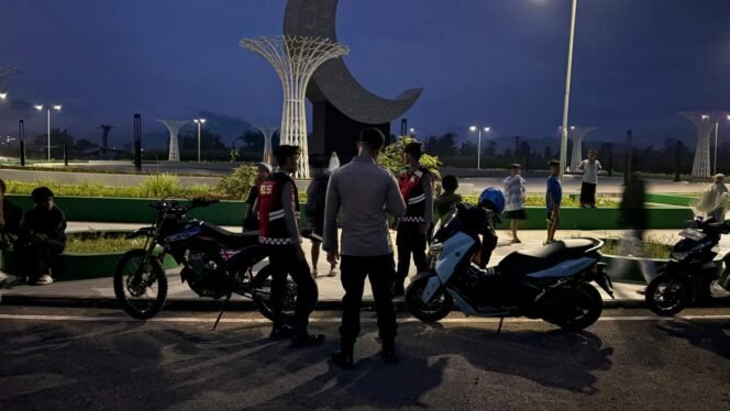 
 Polres Konawe Utara meningkatkan patroli subuh di sejumlah titik rawan balapan liar selama bulan suci Ramadan. Foto: Istimewa