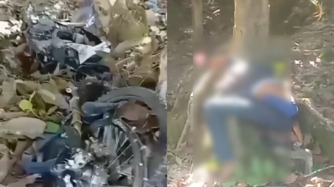 
 Kecelakaan di Mowila Konsel tewaskan dua pengendara motor. Foto: Istimewa