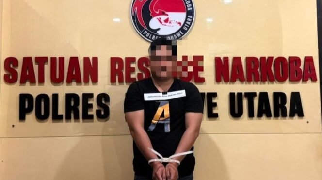 
 Mahasiswa inisial DA (25) diringkus Satresnarkoba Polres Konut. Foto: Istimewa