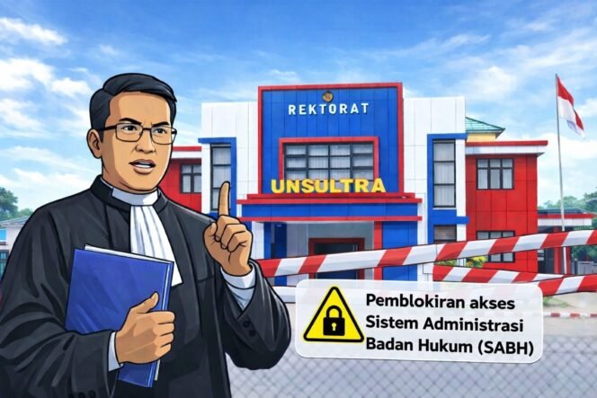 
 Ilustrasi.Kuasa hukum Universitas Sulawesi Tenggara (Unsultra) klarifikasi SABH. Foto: AI