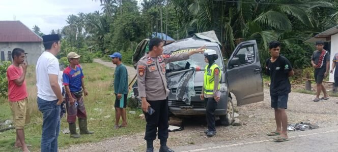 
 Kecelakaan hebat terjadi di Desa Tongauna, Kecamatan Sawa, Konawe Utara, pada Rabu, 25 Februari 2026. Foto: Istimewa