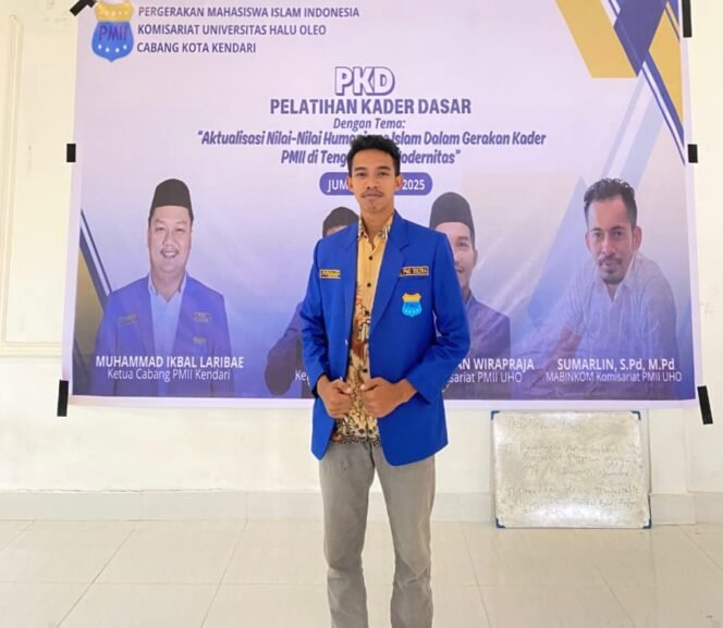 
 Sekretaris Komisariat PMII UHO, La Ode Tangka Liwu Barakati