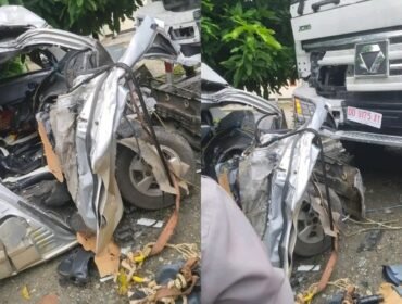 Dump Truk bertabrakan dengan Grand Max tewaskan balita usia 17 bulan di Kolaka. Foto: Istimewa