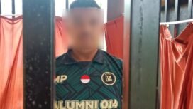 Seorang pria inisial R (33) mendekam di balik jeruji besi tahannan Polres Buton usai diduga mencuri sapi milim warga di Buton Selatan. Foto:Istimewa