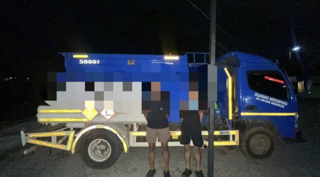 Mobil tangki milik PT Belinda Royal Industri yang ditangkap Subdit I Indagsi Ditreskrimsus Polda Sultra. Foto: Istimewa
