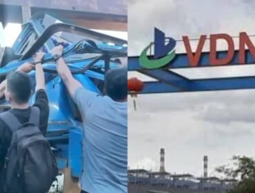 Kecelakaan kerja kawasan di PT VDNI tewaskan seorang sopir dump truk. Foto: Istimewa