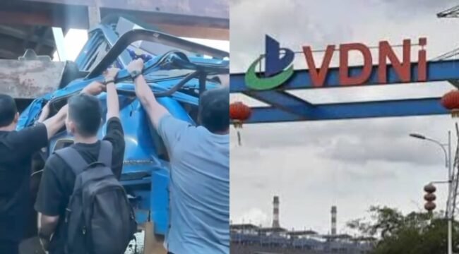 Kecelakaan kerja kawasan di PT VDNI tewaskan seorang sopir dump truk. Foto: Istimewa