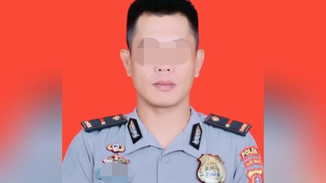 
 Ipda MA ditahan Bid Porpam Polda Sultra karena diduga melakukan KDRT terhadap istrinya. Foto: Istimewa