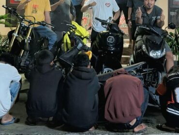 Lima pelaku curanmor di Kolaka ditangkap Polisi. Foto: Istimewa