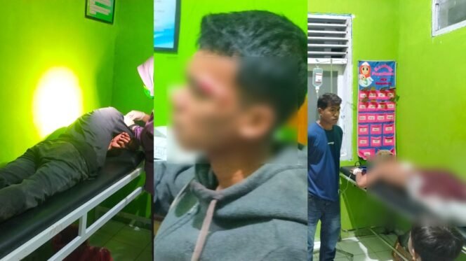 
 Tiga Pemuda terluka saat bentrokan acara coget di Sampolawa Busel. Foto: Istimewa
