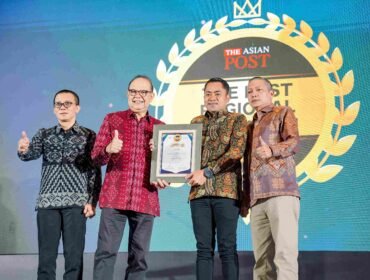 Bank Sultra memperoleh predikat Sangat Baik Tahun 2025 pada kategori KBMI 1 dalam ajang bergengsi The Asian Post Best Regional Champion Awards 2026. Foto: Istimewa