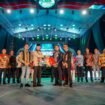 Gubernur Sultra, Andi Sumangerukka pada momen acara puncak undian hadia BAHONGKI yang digelar Bank Sultra di Eks MTQ Kendari. Foto: Istimewa