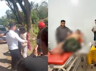 Wanita ODGJ di Konawe mengamuk bawa parang dan serang dua orang warga hinga terluka. Foto: Istimewa