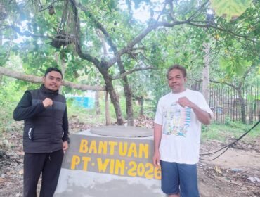 PT WIN membangun sumur bor untuk warga Desa Torobulu Konsel guna mempermudah akses air bersih. Foto: Istimewa