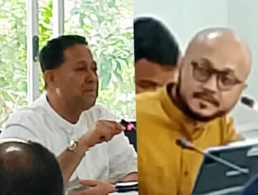Anggota Komisi III DPRD Sultra, Suwandi Andi (kiri) meminta PT KKU buka dokumen izin tambang dalam angenda RDP. Foto: Istimewa