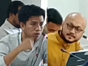 Jenderal Lapangan P3D-Konut, Jefri (kiri) saat mengikuti RDP di DPRD Sultra. Foto: Istimewa