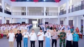 Pemkab Bombana menyeleksi ratusan calon peserta paskibraka tahun 2026 di aula kantor Bupati Bombana. Foto: Istimewa