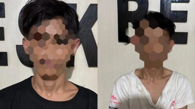 
 Dua pemuda insial GA dan RI, pelaku tindak pidana pencurian motor di Wua-Wua Kendari. Foto: Istimewa