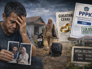 Ilustrasi. Istri di Muna tinggalkan rumah dan gugat cerai suaminya usai lulus PPPK. Foto: Istimewa.