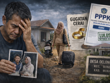 Ilustrasi. Istri di Muna tinggalkan rumah dan gugat cerai suaminya usai lulus PPPK. Foto: Istimewa.