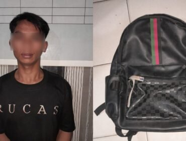 Seorang karyawan di Kota Kendari inisial AL (23) ditangkap polisi usai diduga gasak barang perusahaan senilai 23 juta. Foto: Istimewa