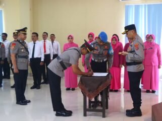 Serah Terima Jabatan (Sertijab) Kapolsek Asera. Foto: Istimewa