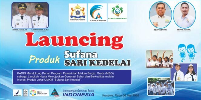 
 Kadin Sultra Hadirkan Sufana Sari Kedelai untuk Sukseskan Makan Bergizi Gratis