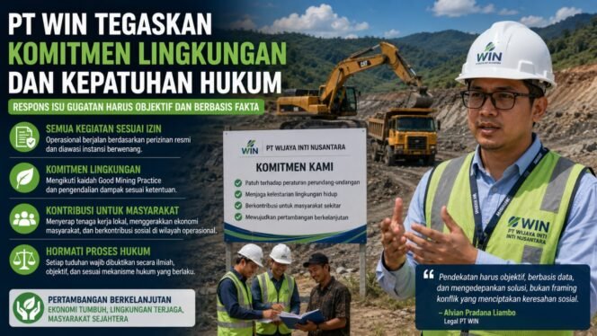 
 Ilustrasi. PT WIN tegaskan komitmen lingkungan dan kepatuhan hukum. Foto: AI