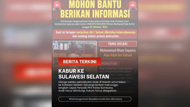 
 Diduga Terjadi di Rumah Oknum Polisi, Kasus Pencabulan Anak di Bombana Tak Kunjung Tuntas
