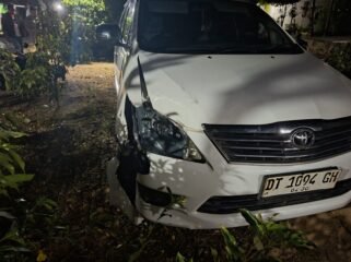 Mobil karyawan BUMD Konsel yang menabrak petani hingga tewas di Wunduwatu. Foto: Istimewa