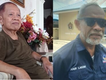 Masyhur Masie Abunawas (kiri) Ketua Dewan Pertimbangan Partai NasDem Sulawesi Tenggara menyebut Sekretaris DPW NasDem Sultra, Tahir Lakimi, sebagai “orang misterius”. Foto: Istimewa