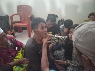 Pria di Desa Sani-Sani Kokola bernama Lallo (52) ditemukan Selamat dalam kondisi lemas setelah hilang dua hari di kebun. Foto: Istimewa