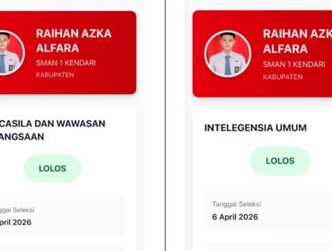 Raihan Azka Alfara, calon peserta Paskibraka asal SMN 1 Kota Kendari dinyatakan gugur karena alasan fisik. Foto: Istimewa.