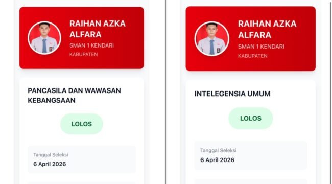 Raihan Azka Alfara, calon peserta Paskibraka asal SMN 1 Kota Kendari dinyatakan gugur karena alasan fisik. Foto: Istimewa.