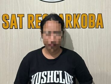Wanita 27 tahun inisial JY ditangkap polisi diduga terlibat tindak pidana narkotika. Foto: Istimewa