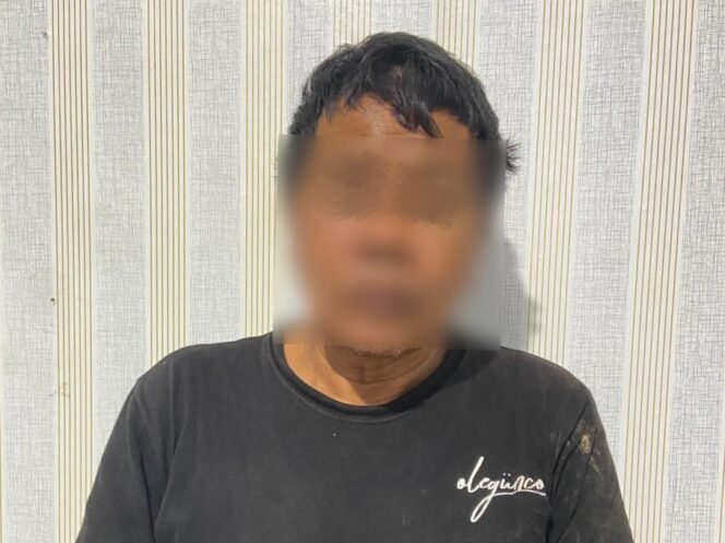 
 Pria asal Konawe Selatan inisial AN (53) ditangkap polisi diduga melakukan pemerkosaan terhadap anak tirinya. Foto: Istimewa