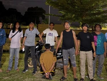 Tim Elang Anti Bandit Satreskrim Polres Kolaka menangkap pria inisial AS (27) pelaku penjambretan HP di Kolaka. Foto: Istimewa.