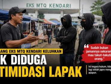 Ilustrasi OTK teror pedagang di eks MTQ Kota Kendari. Foto: Istimewa