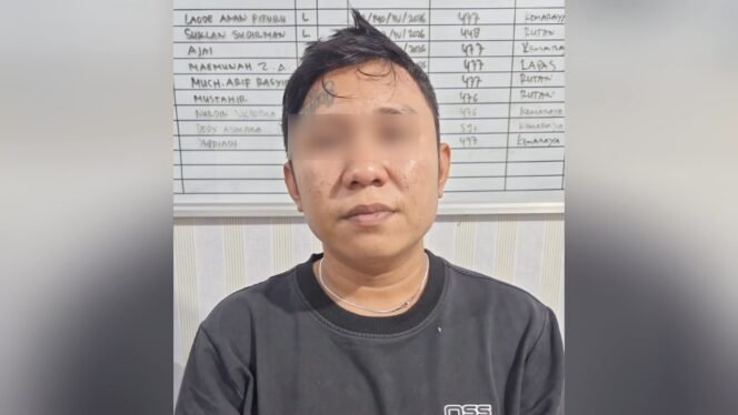 
 Pria inisial AL (20) ditangkap polisi setelah gelapkan motor temannya untuk beli narkoba. Foto:Istimewa