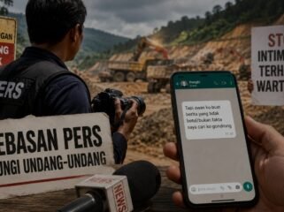 Ilustrasi dugaan pengancaman terhadap wartawan melalui pesan WhatsApp