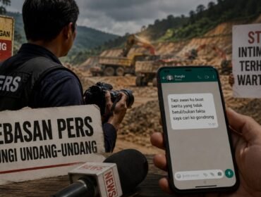Ilustrasi dugaan pengancaman terhadap wartawan melalui pesan WhatsApp
