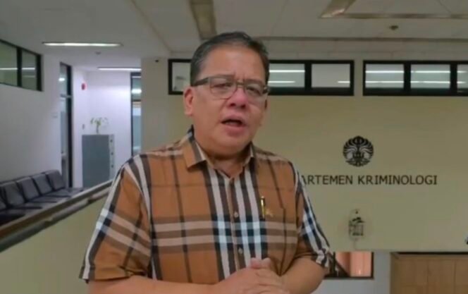 
 Guru Besar Kriminologi Universitas Indonesia, Adrianus Meliala. Foto: Istimewa