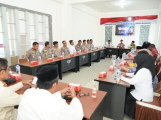 Kapolda Sulawesi Tenggara Brigjen Pol. Dr. Himawan Bayu Aji, S.H., S.I.K., M.H. menggelar silaturahmi bersama Kantor Wilayah Kementerian Agama Sultra FKUB Sultra. Foto: Istimewa